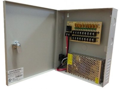 Fuente de Poder Regulada en Gabinete Dahua Technology PW-PSU1210D9, 12 V - 10 A, Gris, Cámara