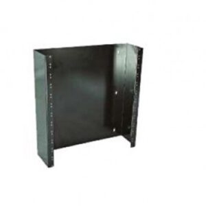 Bracket de pared NORTH SYSTEM, Negro, Acero al carbón, Montado en la pared, 6U