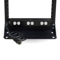 BARRA PARA RACK DE 6 CONTACTOS 15 AMPERES 1U BROBOTIX 810624, Negro, Acero, 1U