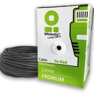 Bobina BROBOTIX 065740, 305 m, Gris, Interior, CAT5e, CCA