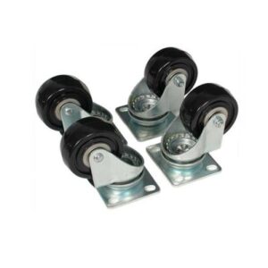 Juego de ruedas StarTech.com, Acero, Negro, 1.8 kg, 18.8 cm