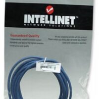 Cable de parcheo INTELLINET, 0,5 m, RJ-45, RJ-45, Macho/Macho, Azul - Image 3