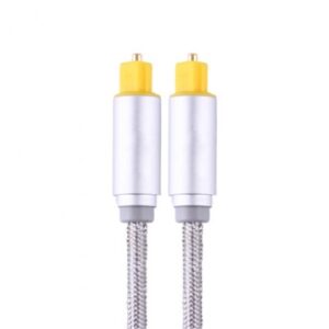 CABLE TOSLINK FIBRA OPTICA BROBOTIX 017018, Óptica, Plata