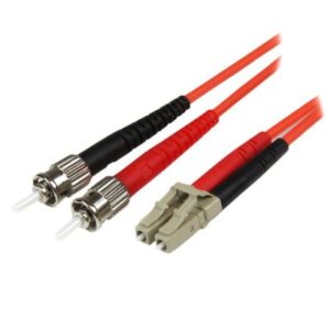 Cable adaptador de Red StarTech.com, LC, ST, Macho/Macho, Naranja, 1 m