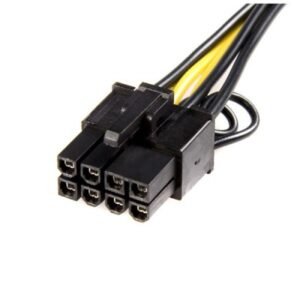 Cable adaptador de alimentación PCI Express StarTech.com PCIEX68ADAP, PCI-E (8-pin), Macho/hembra, 0,155 m, Negro