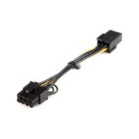 Cable adaptador de alimentación PCI Express StarTech.com PCIEX68ADAP, PCI-E (8-pin), Macho/hembra, 0,155 m, Negro - Image 2