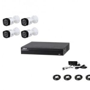Kit de 4 Canales 1080p Dahua Technology DH-KIT/ XVR1B04/4-B1A21, Policarbonato, 4, H265+, 1080p (2MP)