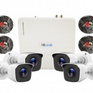 Sistema Completo de CCTV HILOOK KIT7204BM, Metal, 4, H264+, 720p (1MP)