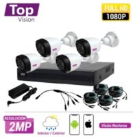 KIT 4X4: 1 DVR 4 Canales + 4 Cámaras MERIVA TECHNOLOGY TOP404 - Image 2