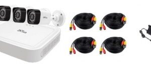Kit DVR 4 Canales + 4 Cámaras ZK TECO KIT-8304XEC-S/4-BS31A11M, 4, H.264, 1080p (2MP)