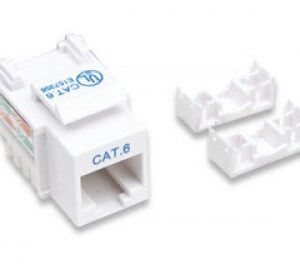 Keystone Jack INTELLINET, Cat 6, De plástico, Color blanco