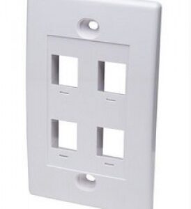 Tapa - Faceplate INTELLINET, Color blanco, 7 cm, 11,4 cm