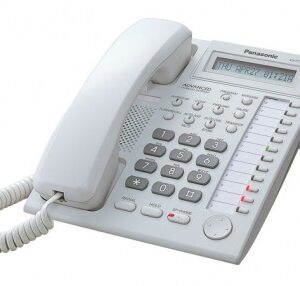 Teléfono híbrido PANASONIC KX-T7730X, escritorio, color blanco