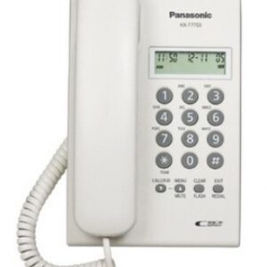 Teléfono analógico PANASONIC, analógica, escritorio/pared, blanco