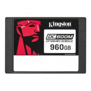 UNIDAD DE ESTADO SOLIDO SSD KINGSTON DC600M, 960GB, ENTERPRICE SATA 2.5, LECT.560, ESCR.470MBS, PARA SERVIDOR