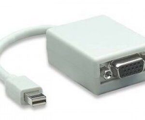 Adaptador Mini DisplayPort a VGA MANHATTAN 322508, Color blanco, VGA, Macho/hembra