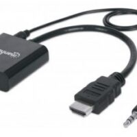 Convertidor HDMI a VGA MANHATTAN, VGA, HDMI/3.5mm, Macho/hembra, Negro - Image 5