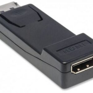 Adaptador Displayport a HDMI MANHATTAN 151993, Negro, DisplayPort, HDMI