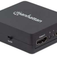 Video splitter MANHATTAN 207652, Negro, HDMI, HDMI, HDMI, Hembra/hembra