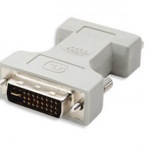 Adaptador DVI a VGA MANHATTAN, DVI-I, HD15 FM, Macho/hembra, Gris