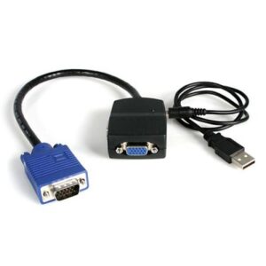 Mini duplicador divisor de video VGA StarTech.com ST122LE, Negro, VGA