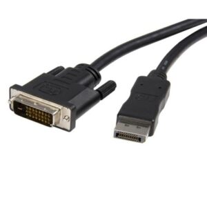 CABLE ADAPTADOR DE DISPLAYPORT STARTECH.COM, 3 M, 1X DISPLAYPORT, 1X DVI-D, MACHO/MACHO, NEGRO