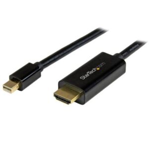 Adaptador StarTech.com MDP2HDMM3MB, Negro, Mini DisplayPort, HDMI, Macho/Macho