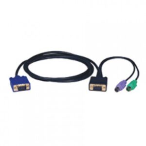 Cables 3 en 2 TRIPP-LITE P750-010, 3 m, HD15, HD15 M, 2x MiniDIN-6, Macho/Macho