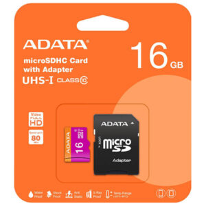 MEMORIA MICRO SD ADATA PEMIER PRO UHS-I U1, 16 GB, 30 MB/S, 10 MB/S, NEGRO, GRIS