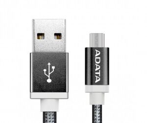 Cable Micro USB ADATA, 1 m, USB A, Micro-USB B, Macho/Macho, Negro