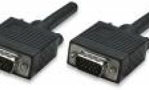 Cable VGA - HD15 MANHATTAN, 1,8 m, VGA (D-Sub), VGA (D-Sub), Macho/Macho, Negro