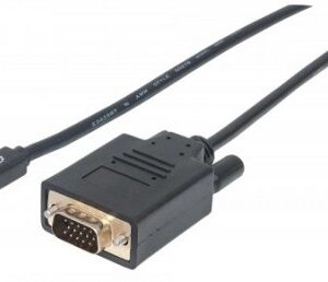 Cable Displayport Mini MANHATTAN 152167, 1,8 m, Mini DisplayPort, Negro