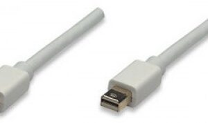 Cable Mini DisplayPort MANHATTAN 324557, 1 m, DisplayPort, DisplayPort, Macho/Macho, Color blanco