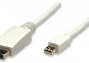 Cable para Monitor Mini DisplayPort INTELLINET 324724, 1 m, Mini DisplayPort, DisplayPort, Macho/Macho, Color blanco