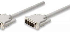 Cable DVI MANHATTAN, DVI-D, DVI-D, Macho/Macho, Beige