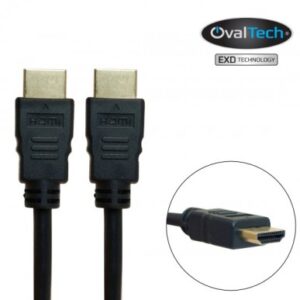 Cable HDMI Macho/Macho 15 mts Full HD 1080p color negro. Premium OvalTech