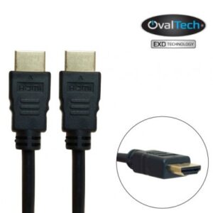 Cable HDMI macho/macho 3 mts Full HD 1080p color negro. Premium OvalTech