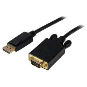 CONVERTIDOR DP A VGA STARTECH.COM, 1,83 M, DISPLAYPORT, VGA (D-SUB), MACHO/MACHO, NEGRO