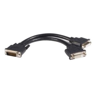Cable DVI-D StarTech.com, 0,2 m, DMS, 2x DVI-I, Negro