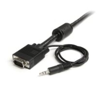 Cable coaxial StarTech.com, 9,1 m, VGA (D-Sub) + 3.5mm, VGA (D-Sub) + 3.5mm, Macho/Macho, Negro - Image 2