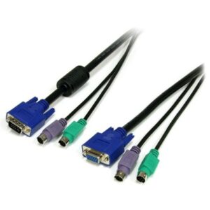 Cable KVM StarTech.com, VGA, 2 x PS/2, M/M, VGA, 2 x PS/2 F/M