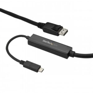 Cable Adaptador USB-C a DisplayPort StarTech.com CDP2DPMM3MB, 3 m, USB C, DisplayPort, Negro