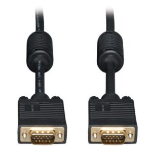 Cable VGA coaxial para monitor TRIPP-LITE, VGA (D-Sub), VGA (D-Sub), Negro