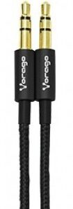 Cable de audio VORAGO, Negro, 3.5mm, 3.5mm, 1 M
