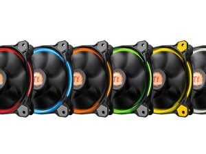 Ventilador THERMALTAKE Riing 12 LED RGB CL-F042-PL12SW-A, Negro, Ventilador, 500 - 1000 RPM