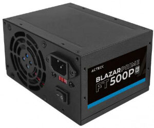 FUENTE DE PODER ACTECK BLAZAR PRIME FT500P, ATX, 500 W, NO MODULAR, VENTILADOR 80 MM, 1 AÑOS DE GARANTIA, NEGRO, AC-938143