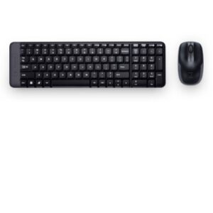 Kit de teclado y mouse LOGITECH MK220, Estándar, Negro, 10 m