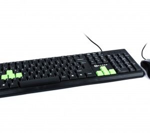 Kit de teclado y mouse Naceb Technology, Estándar, Negro
