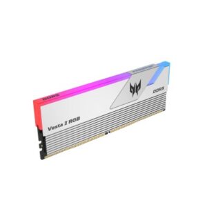 MEMORIA ACER PREDATOR VESTA II U-DIMM DDR5, 64GB 2X32GB, 6000 MT/S, CL30 GAMING RGB, COLOR PLATA