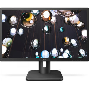 MONITOR LED AOC 20E1H, 19.5 PULGADAS, ENTRADA HDMI Y VGA, TIEMPO DE RESPUESTA 5MS, BRILLO 200 CD,M2,VESA 100X100 MM, COLOR NEGRO, RESOLUCION 1600X900, FLICKERFREE, CONTRASTE 20.000.000.1